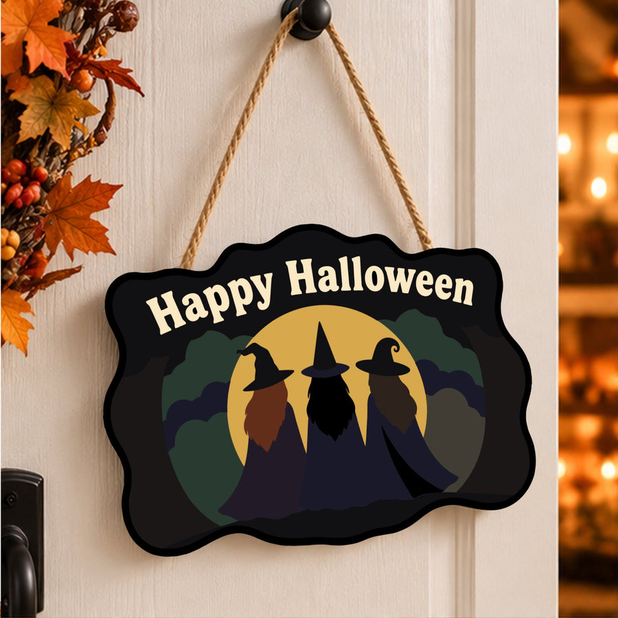 Trio de Sorcières Nocturnes | Pancarte à peindre
