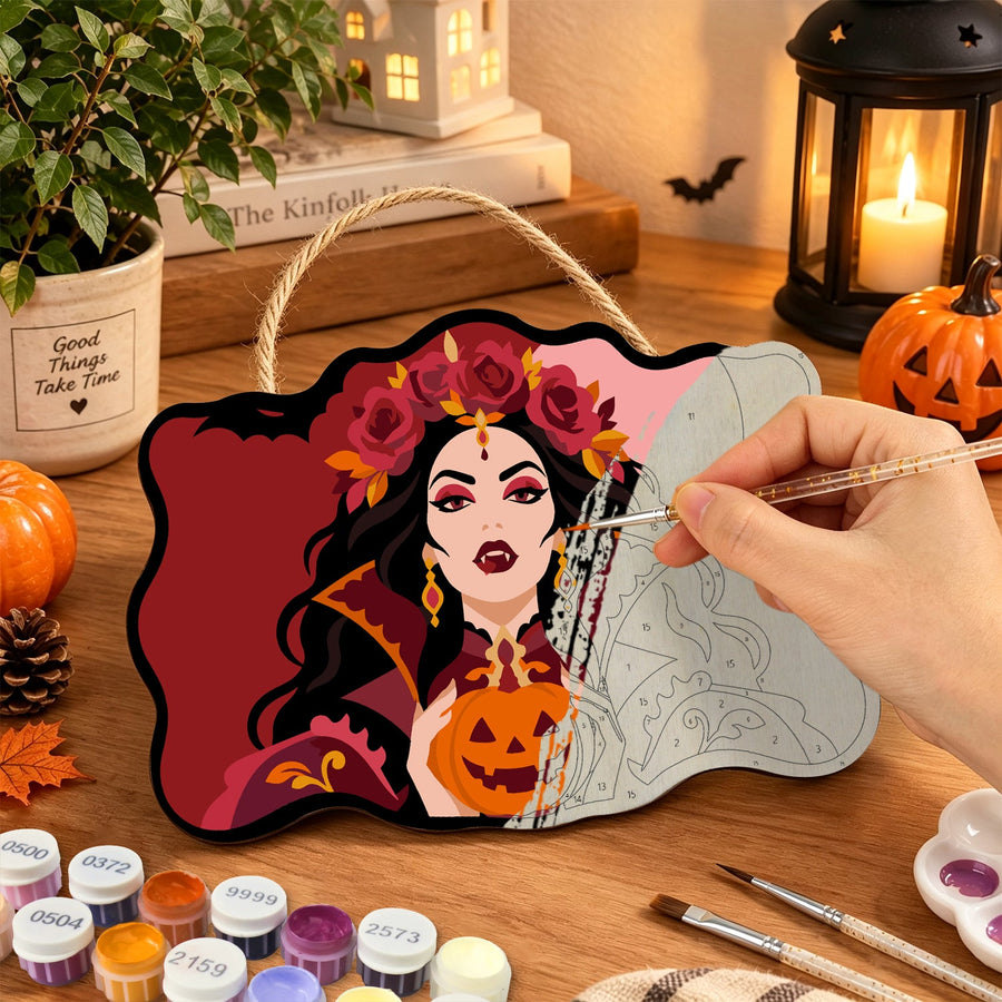 Vampire aux Roses Rouges | Pancarte à peindre
