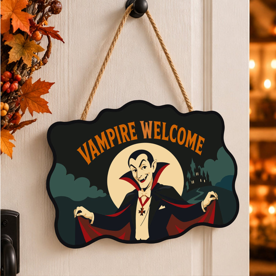 Vampire en Cape Rouge | Pancarte à peindre