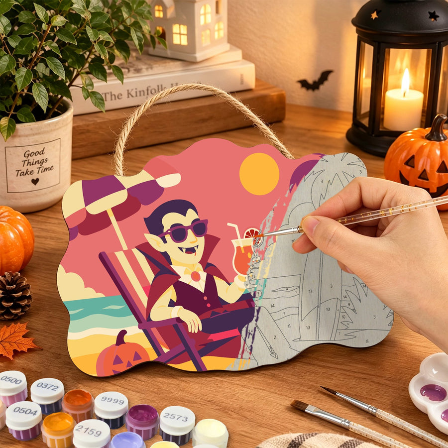 Vampire en Transat | Pancarte à peindre