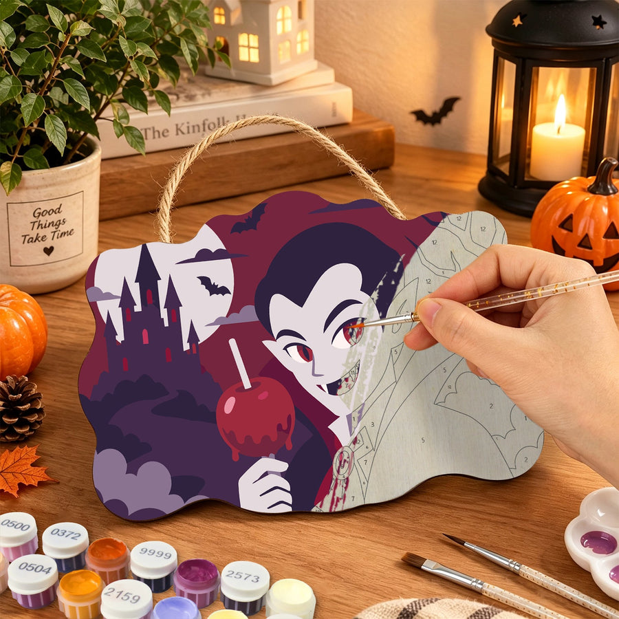 Vampire et Pomme d'Amour | Pancarte à peindre
