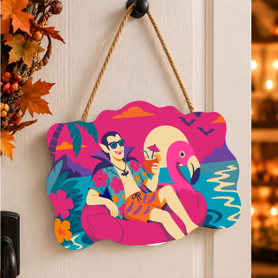 Vampire sur Flamant Rose | Pancarte à peindre