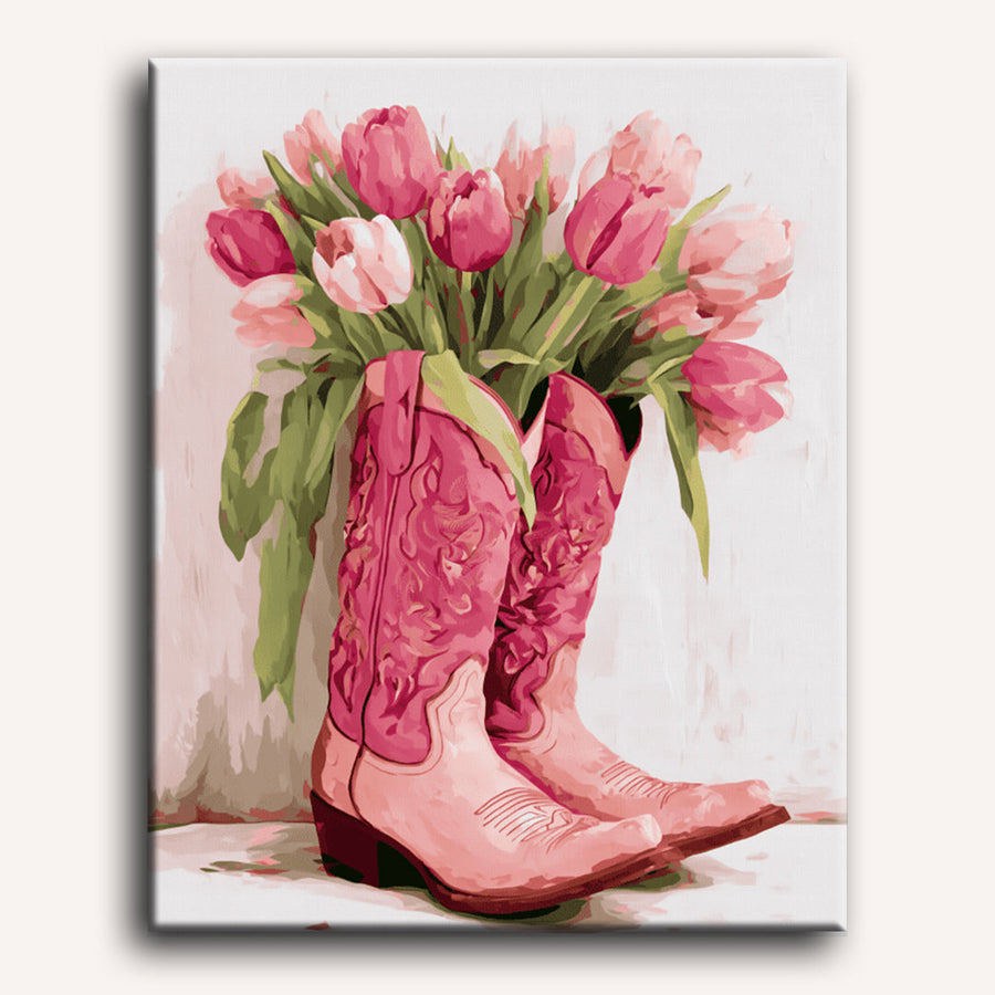 Tulipes Cowgirl | Peinture par numéro