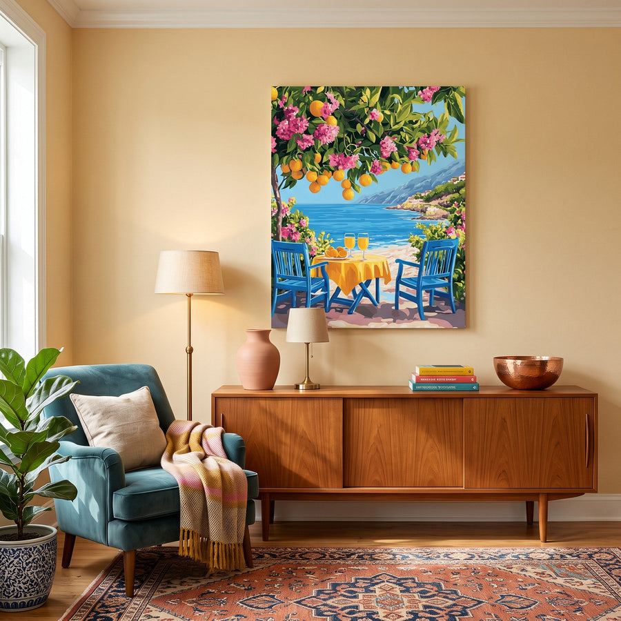 Agrumes en Bord de Mer | Peinture par numéro