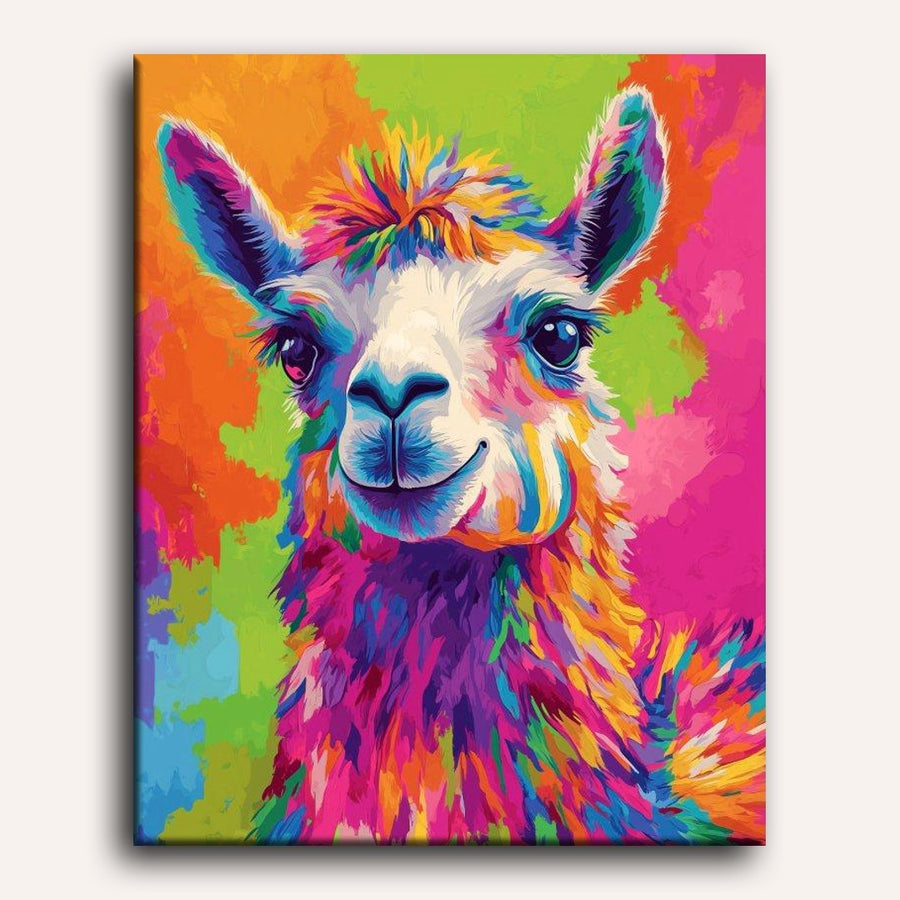 Alpaca Arc-en-Ciel | Peinture par numéro