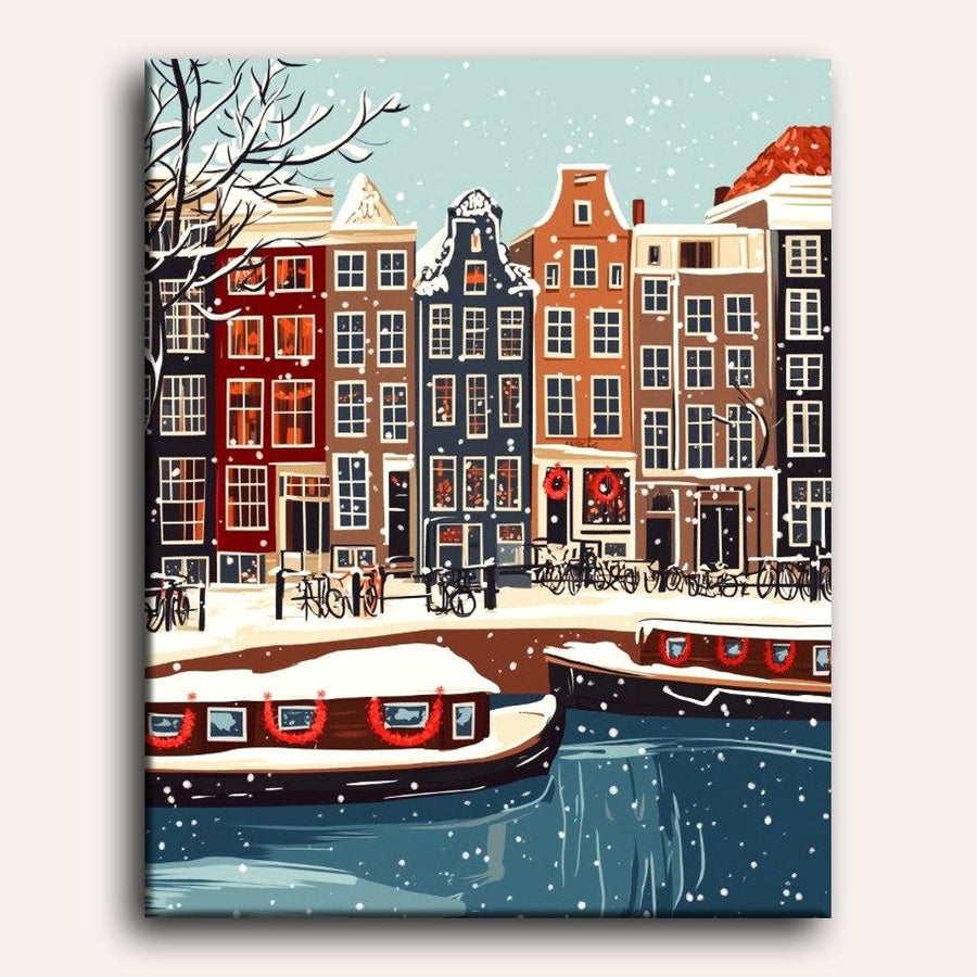 Amsterdam Festive | Peinture par numéro