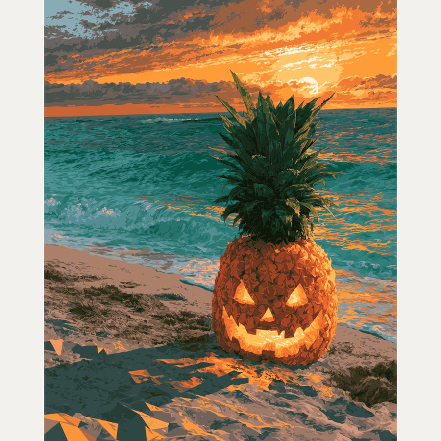 Ananas Lanterne | Peinture par numéro