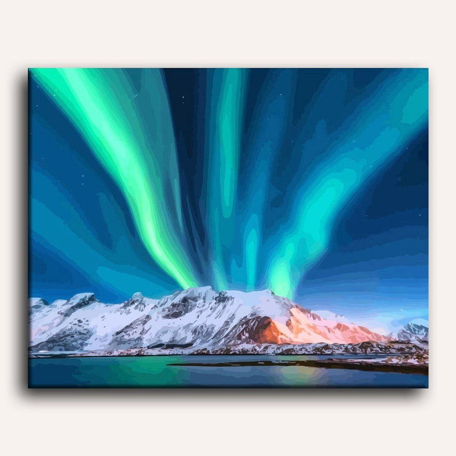 Aurores Norvégiennes | Peinture par numéro