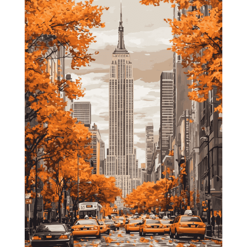 Automne à New York | Peinture par numéro