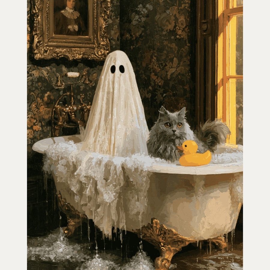 Bain Moussant du Fantôme | Peinture par numéro