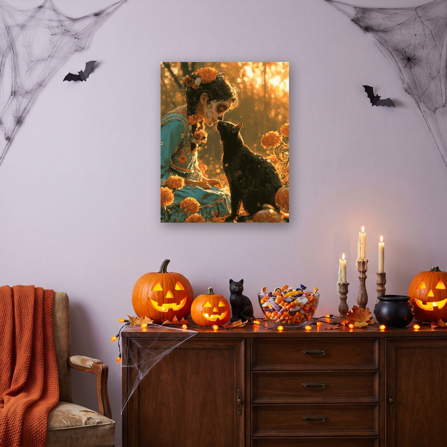 Baiser de la Catrina | Peinture par numéro