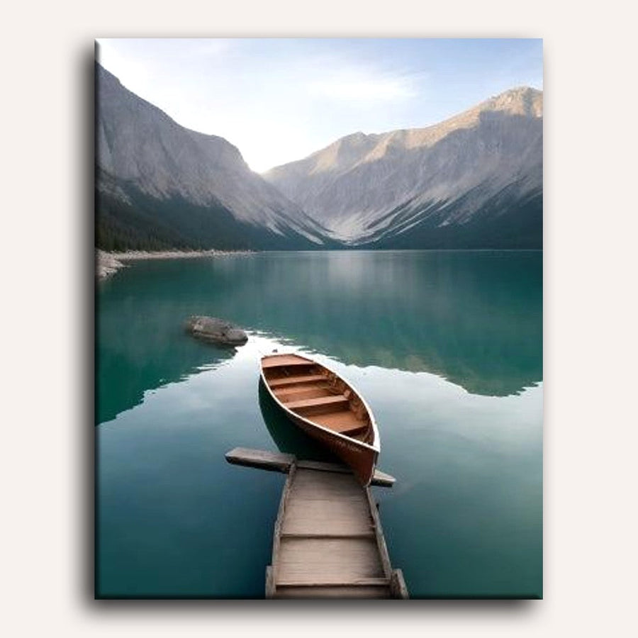 Bateau sur le Lac | Peinture par numéro