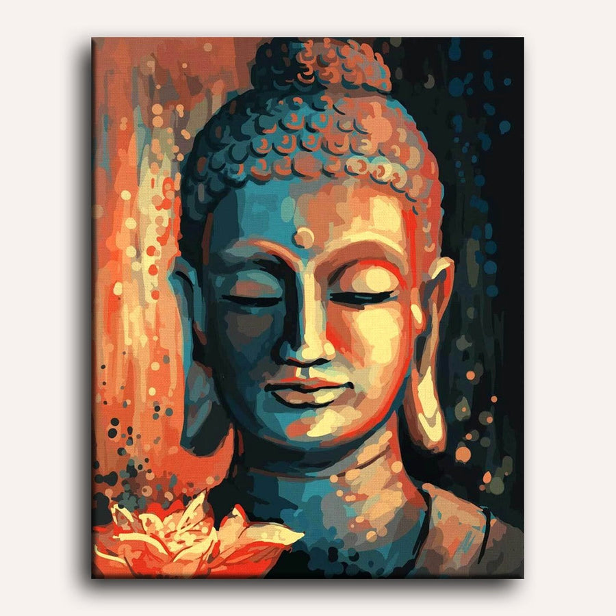 Bouddha Fleuri | Peinture par numéro