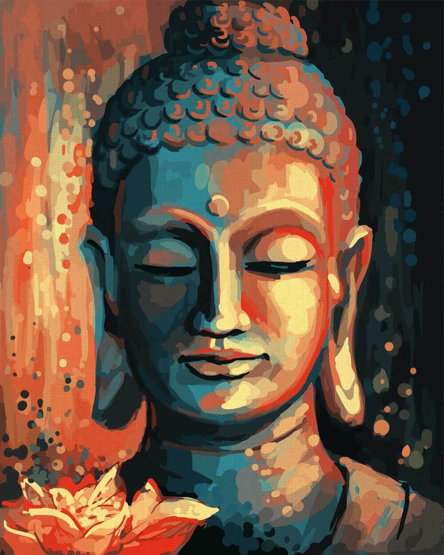 Bouddha Fleuri | Peinture par numéro