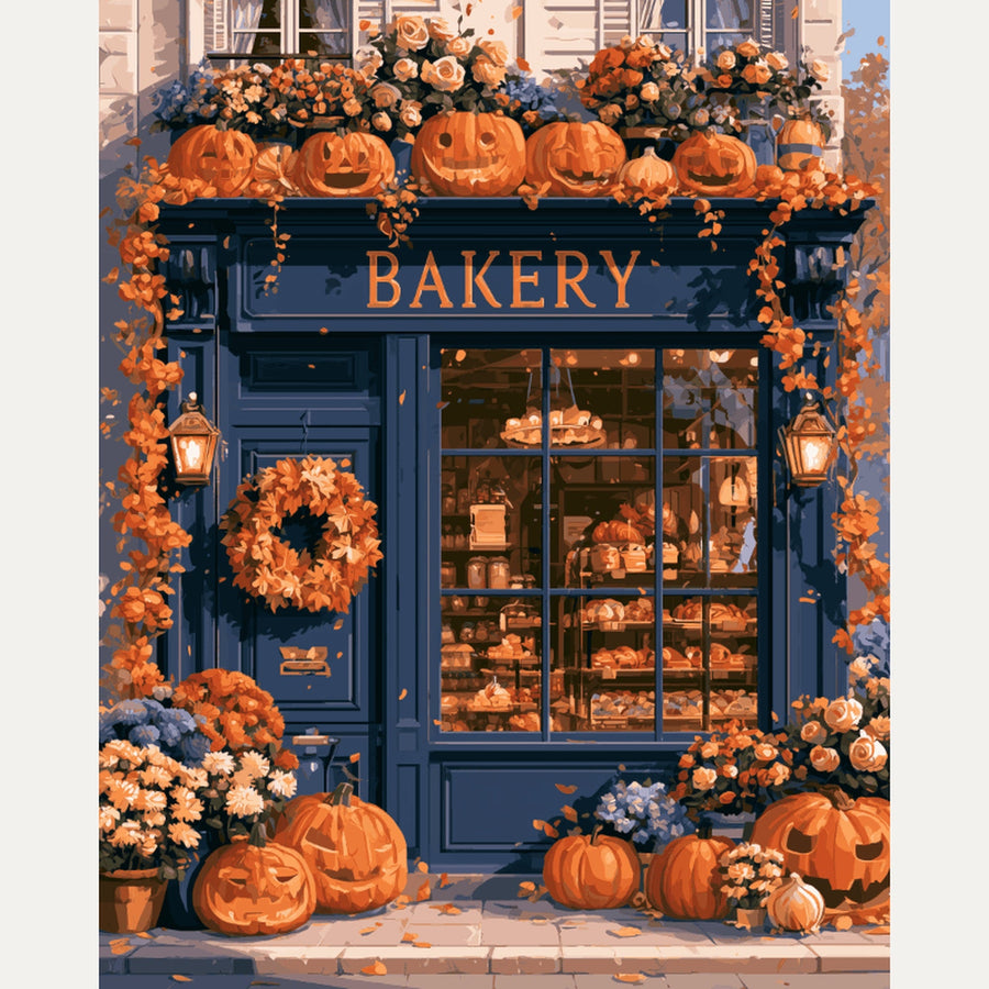 Boulangerie d'Automne | Peinture par numéro