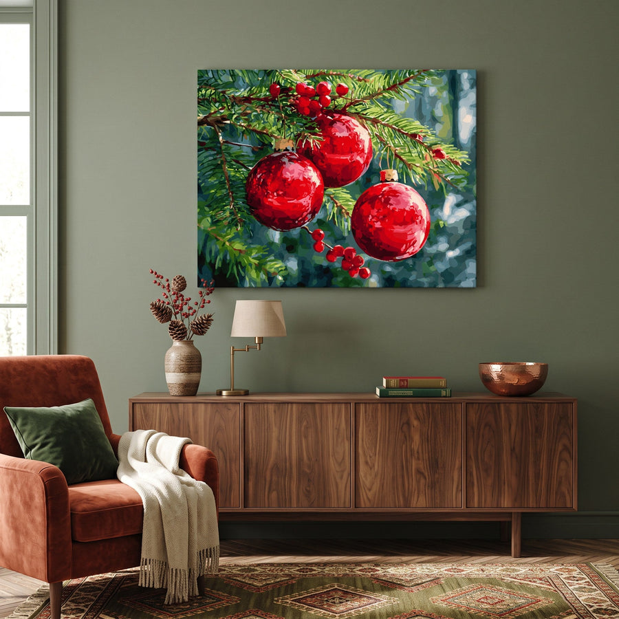 Boules de Noël | Peinture par numéro