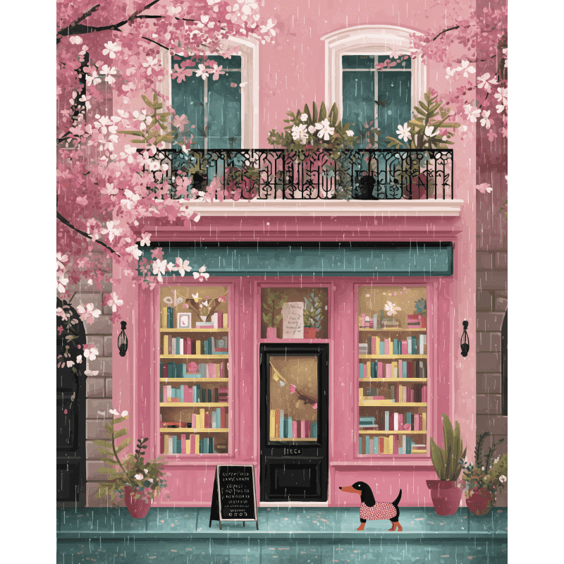 Boutique Rose | Peinture par numéro