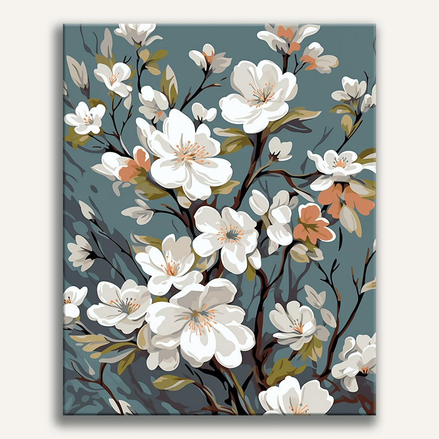 Branches de Magnolia | Peinture par numéro