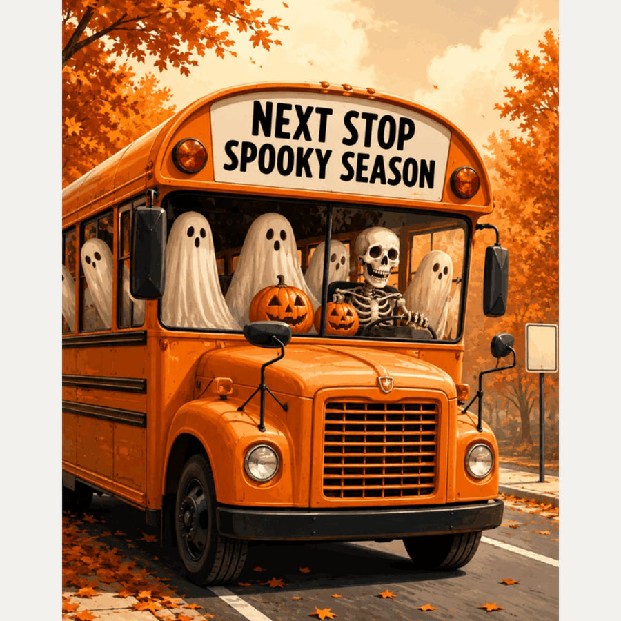 Bus des Fantômes | Peinture par numéro