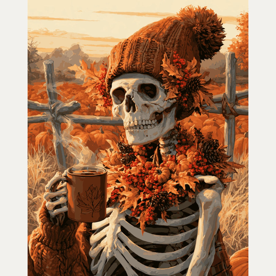 Café d'Automne | Peinture par numéro