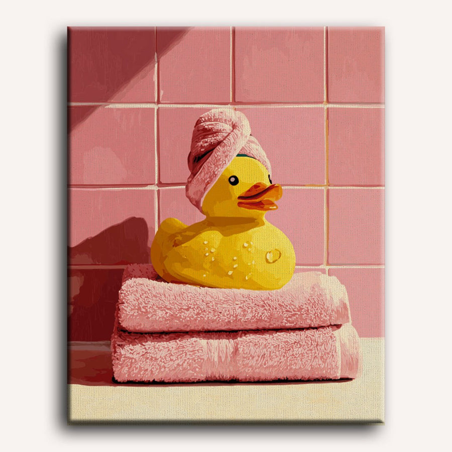 Canard au Spa | Peinture par numéro