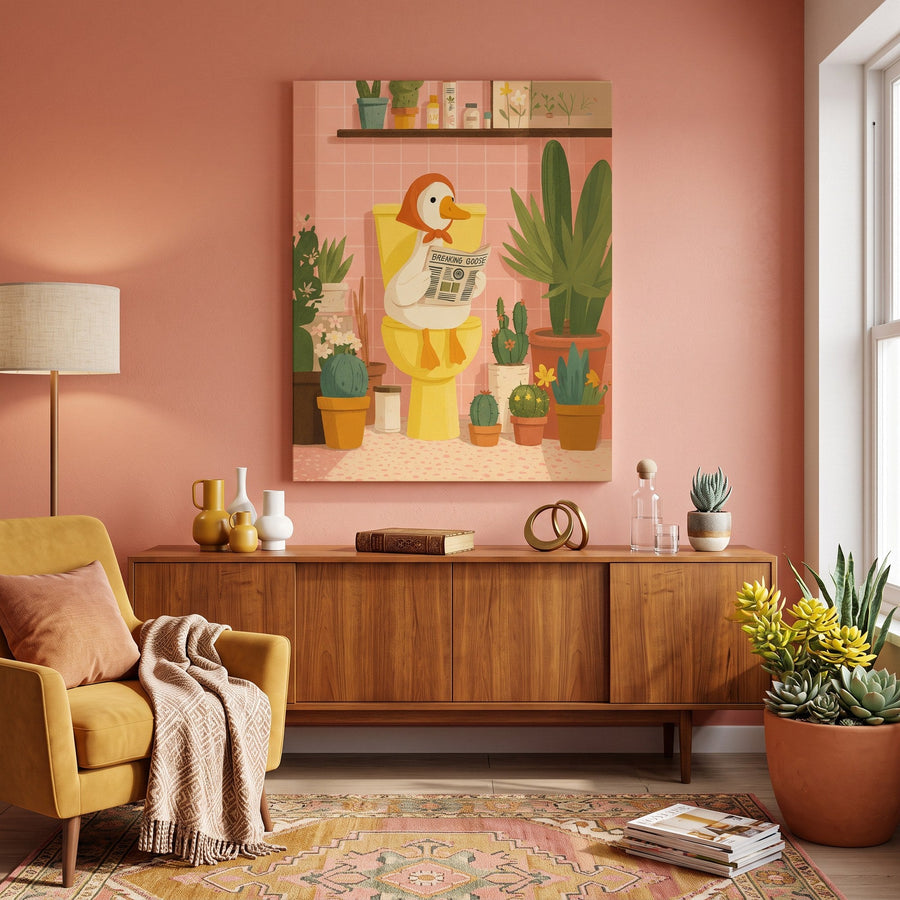 Canard aux Toilettes | Peinture par numéro