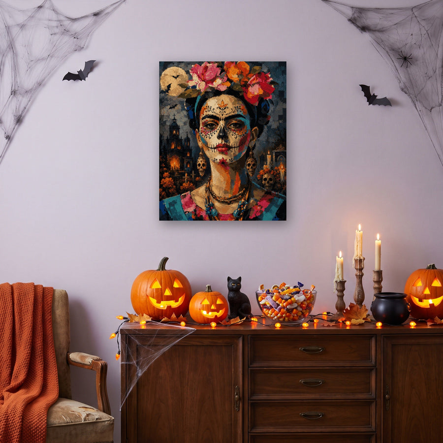 Catrina aux Roses | Peinture par numéro