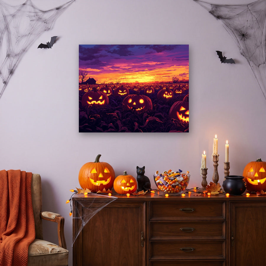 Champ de Citrouilles | Peinture par numéro