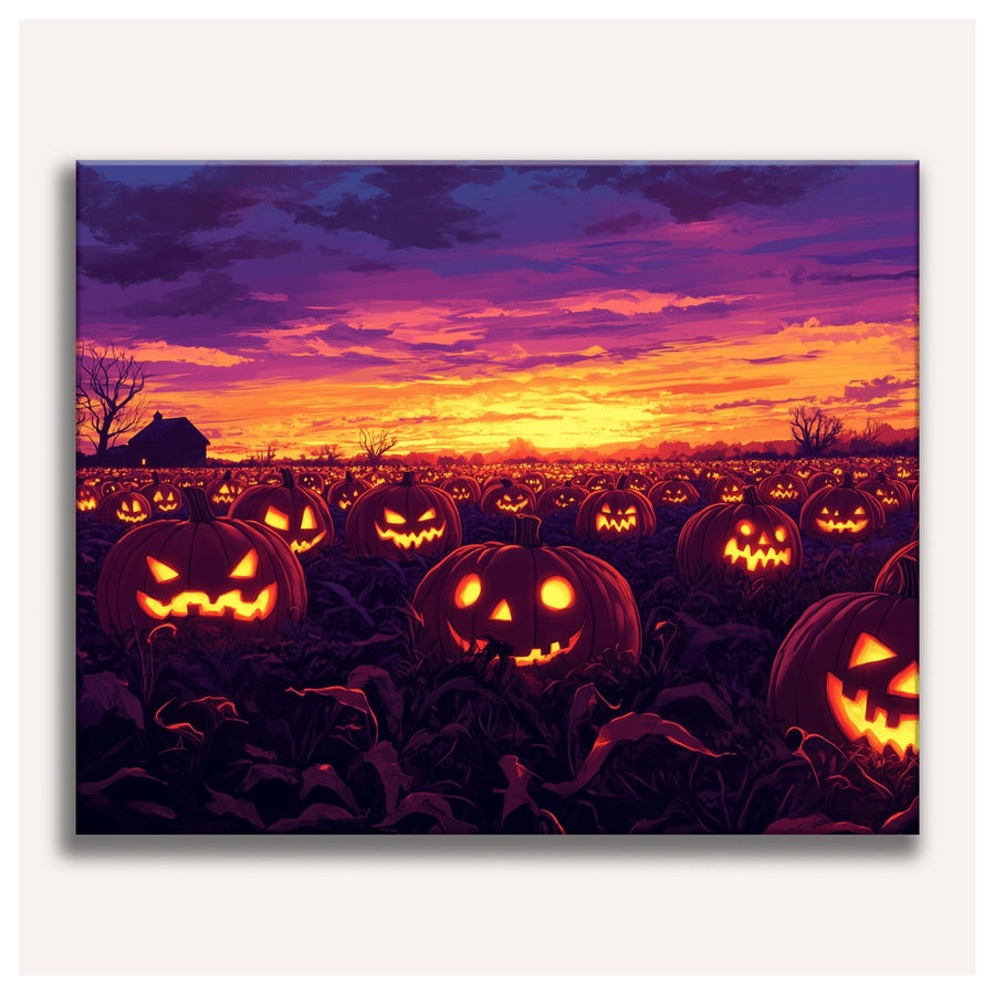 Champ de Citrouilles | Peinture par numéro