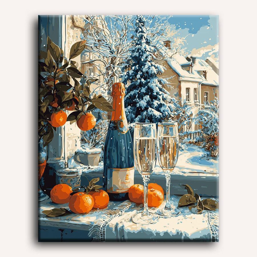 Champagne Festif | Peinture par numéro