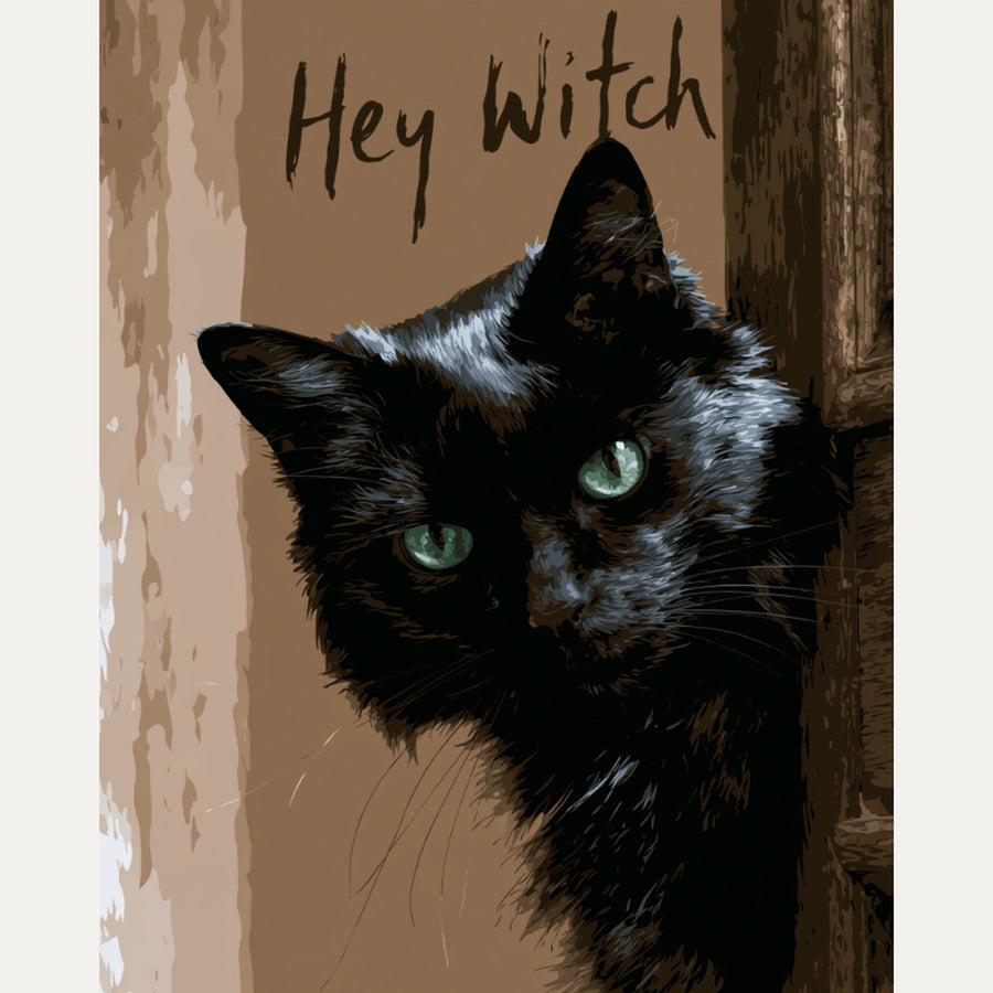 Chat de la Sorcière | Peinture par numéro