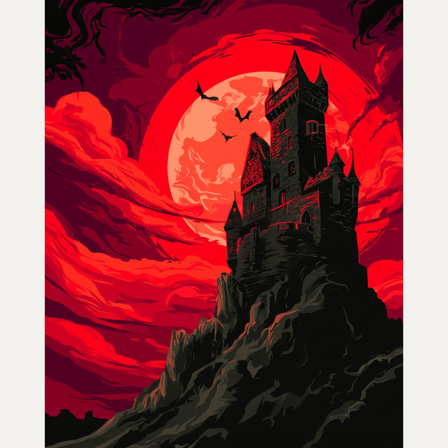 Château du Vampire | Peinture par numéro