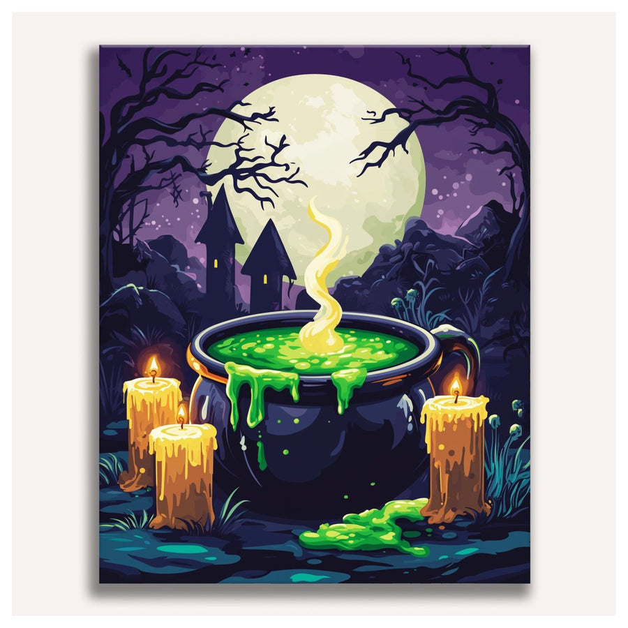 Chaudron aux Bougies | Peinture par numéro