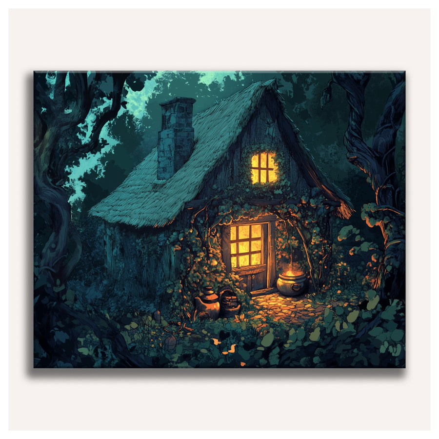 Chaumière dans les Bois | Peinture par numéro