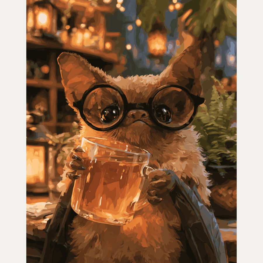 Chauve-Souris à Lunettes | Peinture par numéro