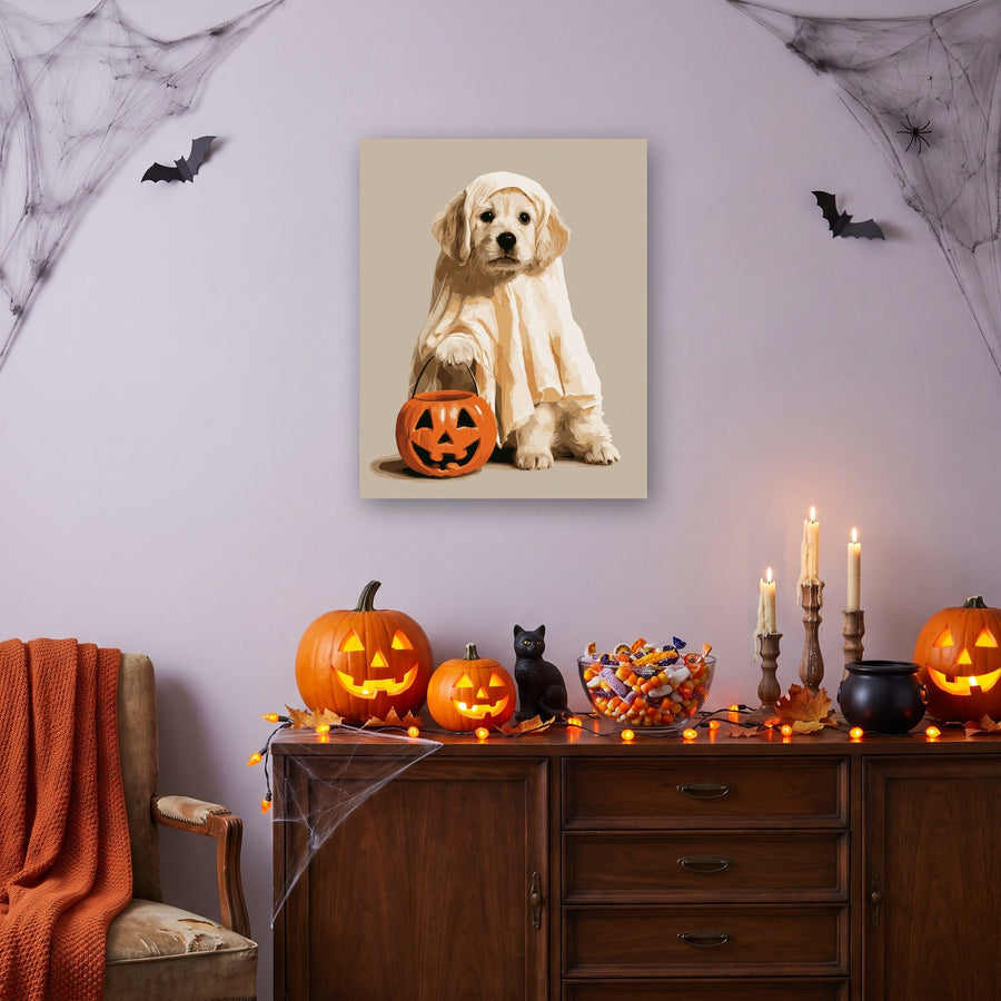 Chiot Fantôme | Peinture par numéro