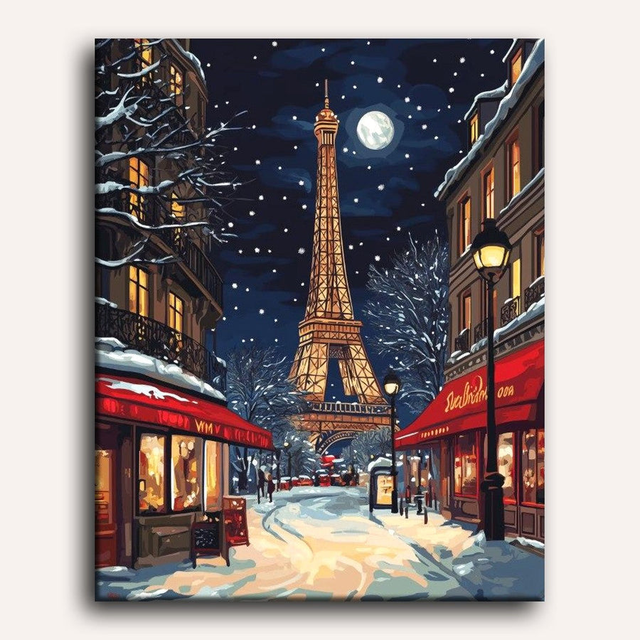 Noël à Paris | Peinture par numéro