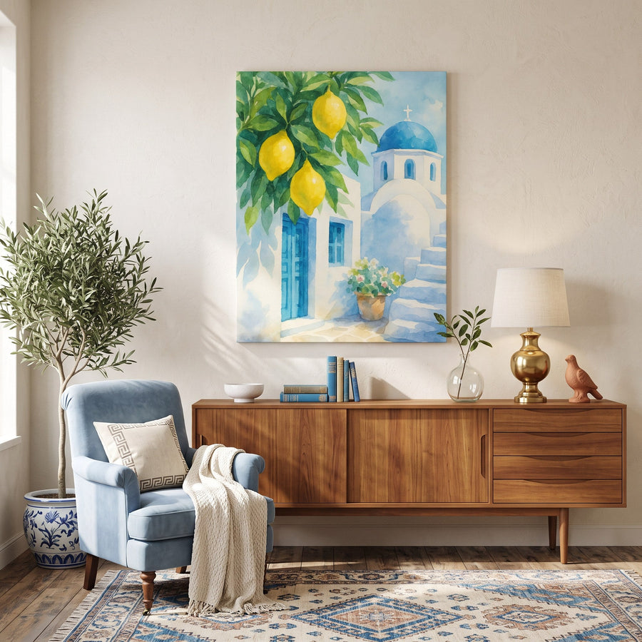 Citrons de Santorin | Peinture par numéro
