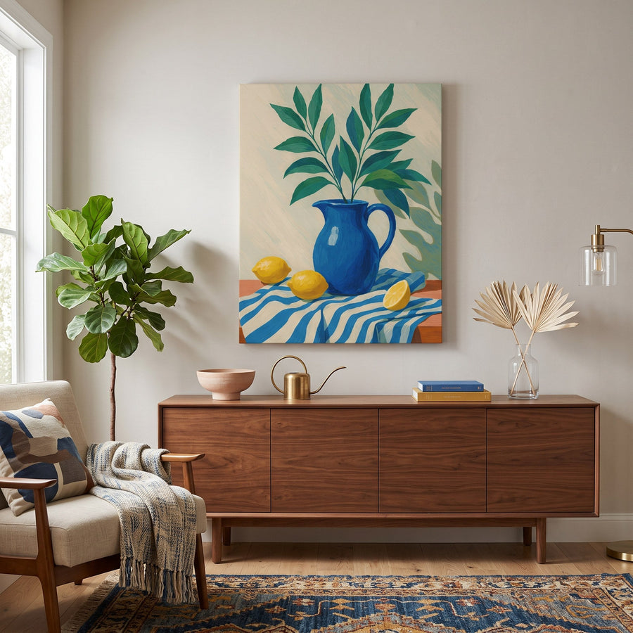 Citrons et Feuilles | Peinture par numéro