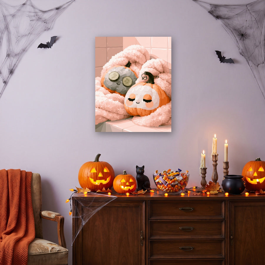 Citrouilles au Spa | Peinture par numéro