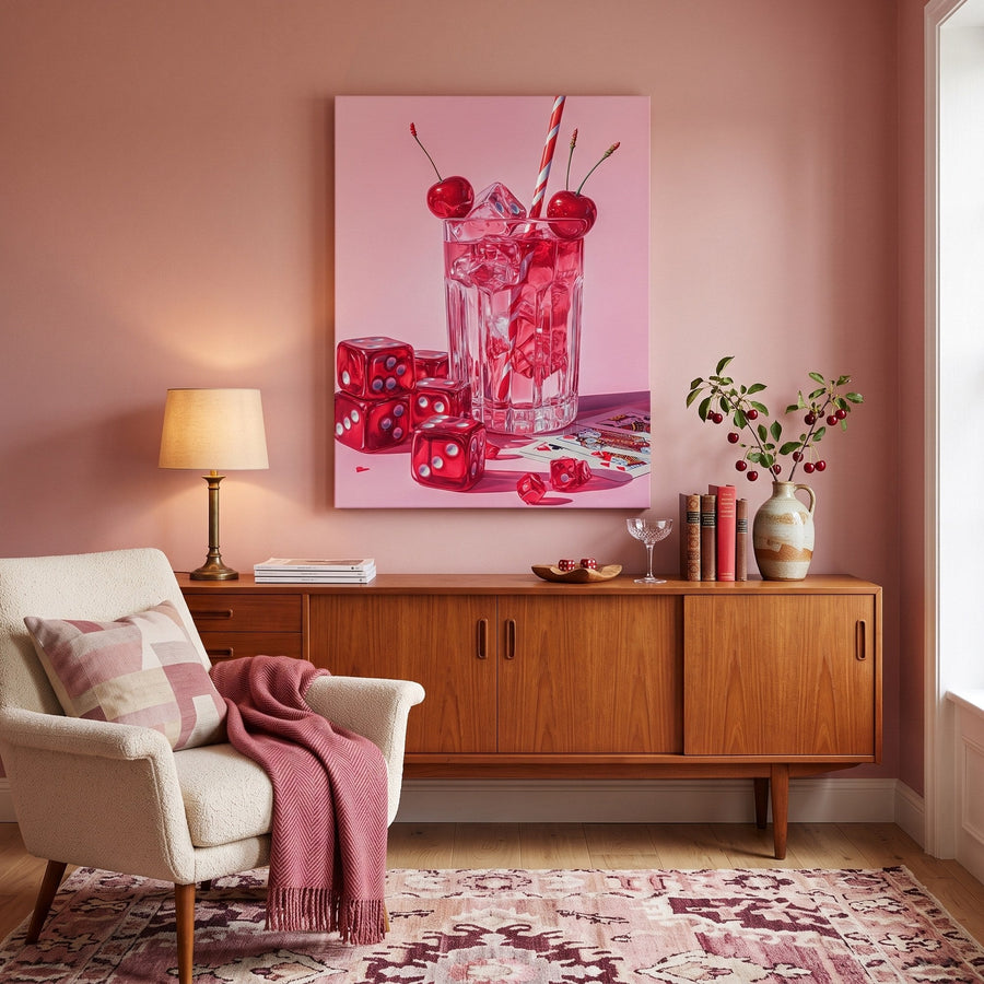 Cocktail Cerise | Peinture par numéro