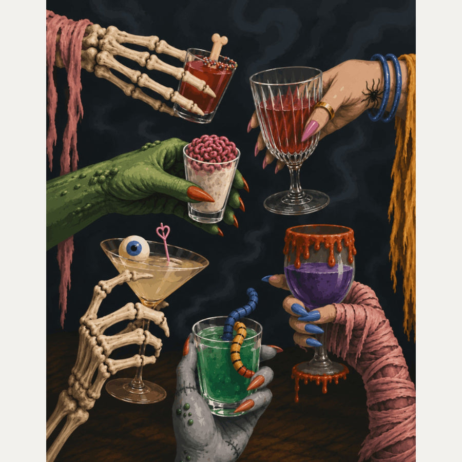 Cocktails de Monstres | Peinture par numéro