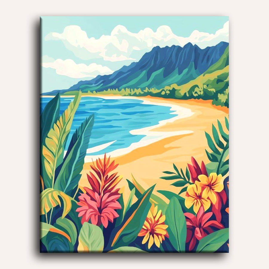 Plage Colorée | Peinture par numéro