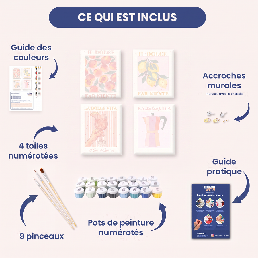 Coffret "Ombres Gothiques" – 4 peintures par numéro