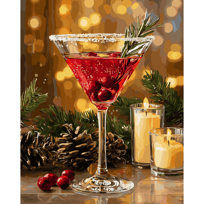 Cosmopolitan Festif | Peinture par numéro