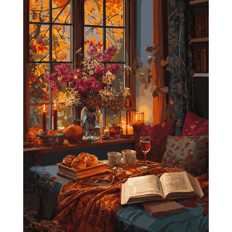 Soirée Cozy | Peinture par numéro
