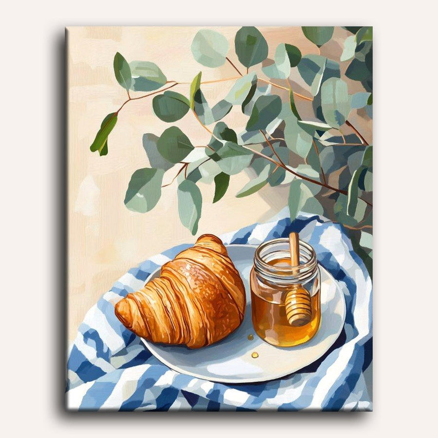 Croissant Doré | Peinture par numéro