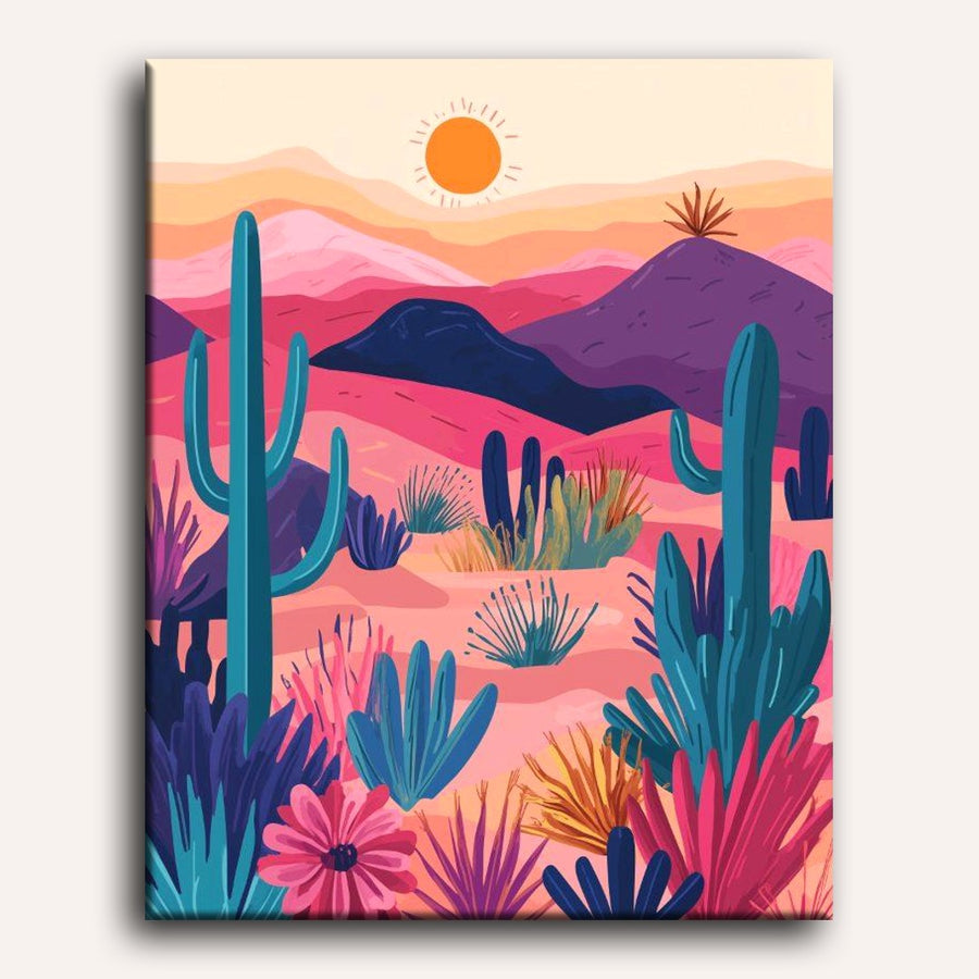 Désert Coloré | Peinture par numéro