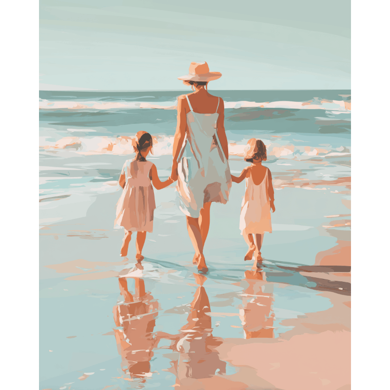 Deux Filles | Peinture par numéro