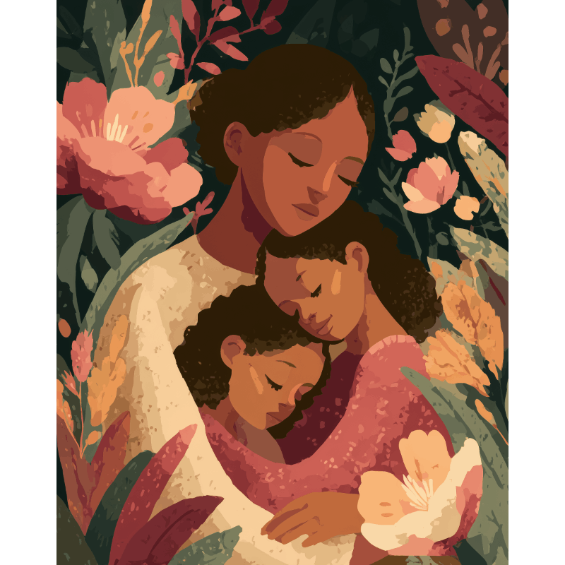 Enlacés par l'Amour | Peinture par numéro